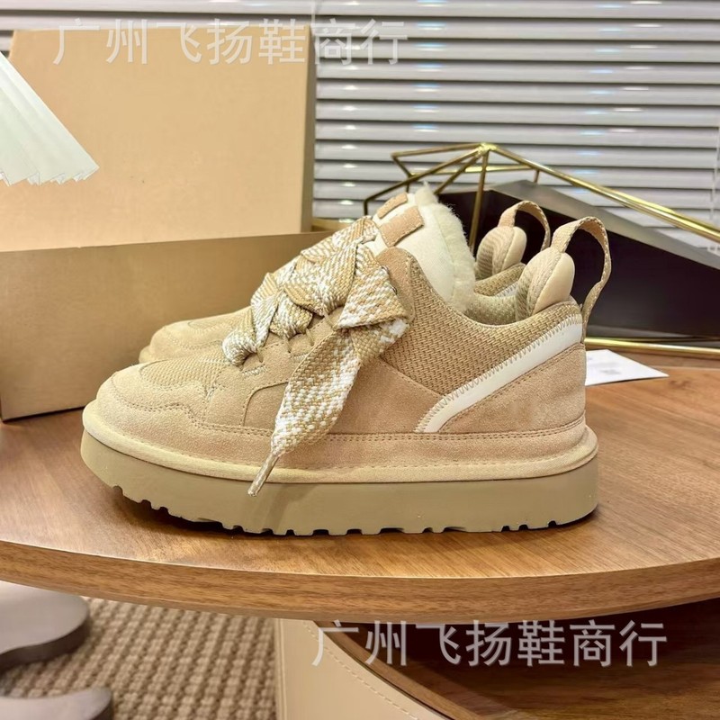 2025新款U家梅尔系列雪地靴女厚底皮毛一体秋冬保暖加绒休闲板鞋|undefined