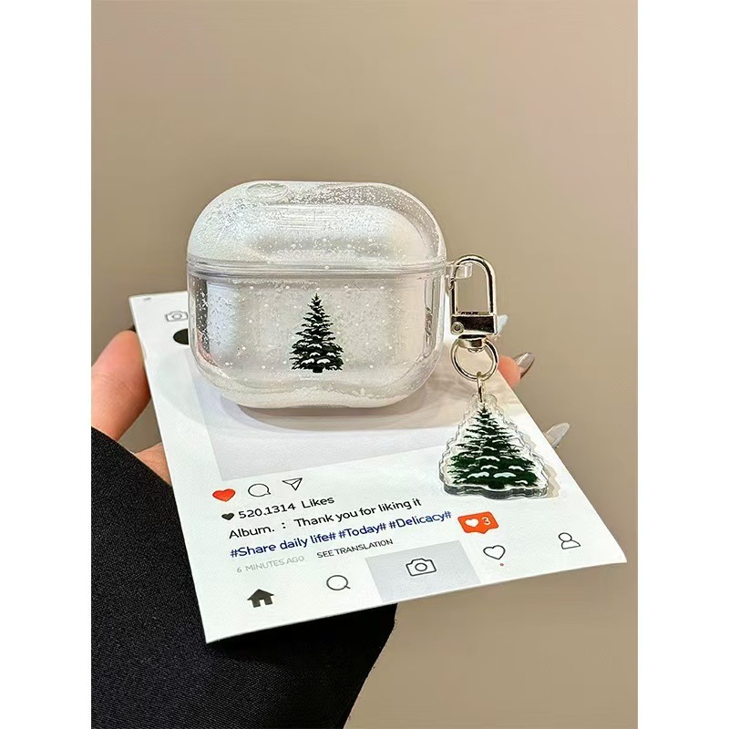 Otoño y invierno arenas flotantes colgantes de pino para airpodspro2 generación de Apple Bluetooth inalámbrico 3 auriculares airpods4