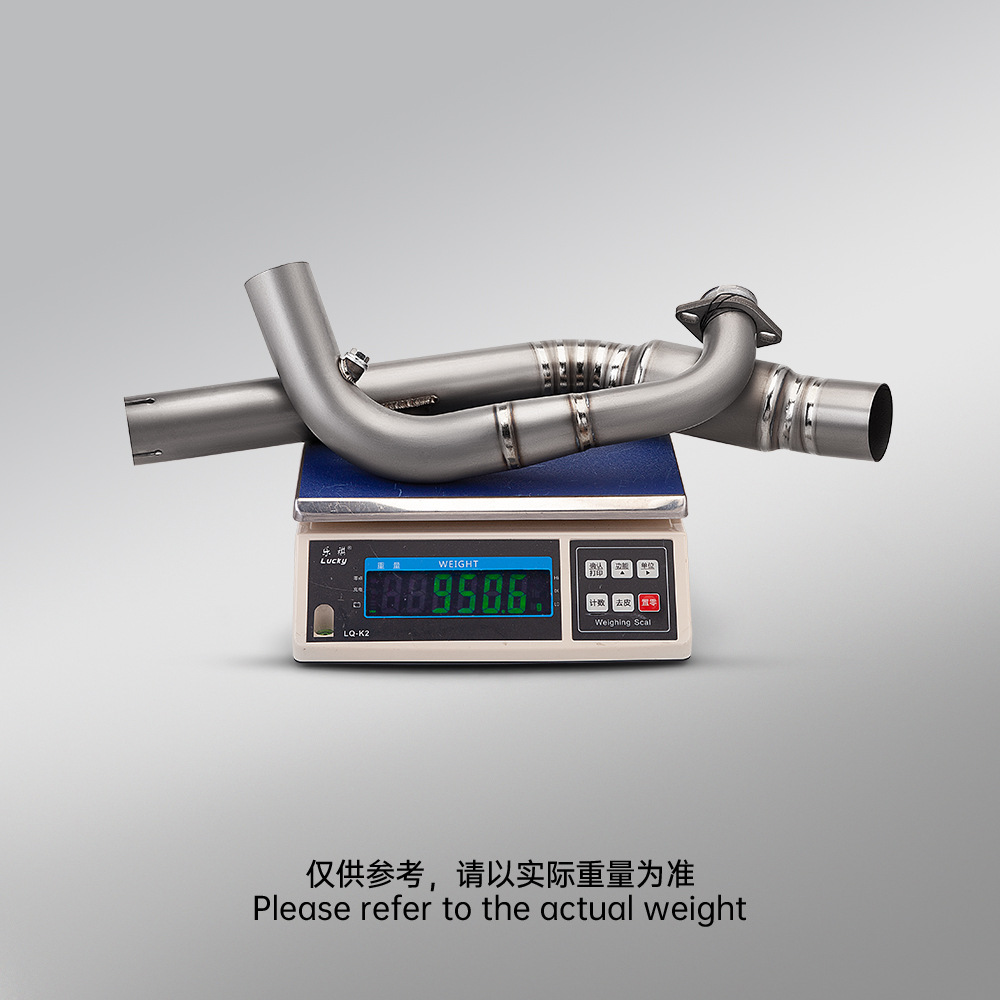 Suitable for Motorcycle Kove 450Rally Modification, with Drum Back-Pressure Package and Front Exhaust Pipe, Connects to the Original Rear Section