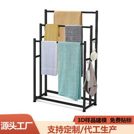 跨境毛巾收纳架亚马逊浴室架家用毯子展示架卫生间浴巾架