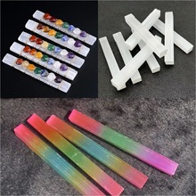 天然摩洛哥石膏七彩查克拉编制石膏棒亚硒酸盐水晶棒欧美跨境热销