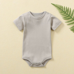 ins Newborn Baby Clothes Summer One-piece Clothes Triangle Harness Men and Women Baby Summer Romper Short Sleeves