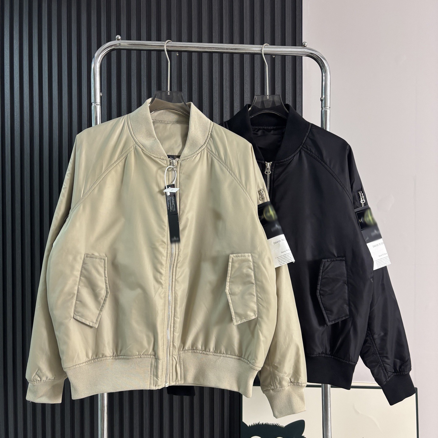 跨境stone 石头棒球服外套美式潮牌宽松休闲飞行员夹克棉服男女款