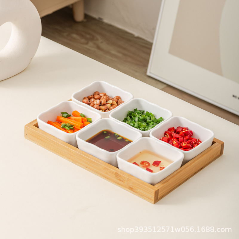 흰색 6 그리드 로그 트레이