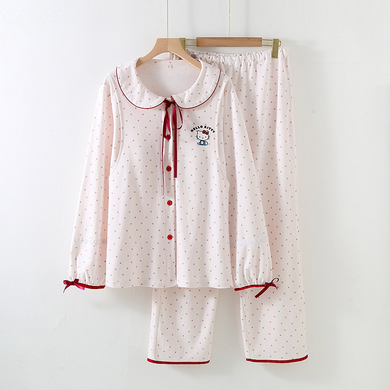 Pure Cotton Chest Pad Monthly Clothes Cardigan Long Sleeve Breastfeeding Pregnant Women Postpartum Nursing Home Clothes Spring and Autumn Late Pregnancy suit Pure Cotton Chest Pad Monthly Clothes Cardigan Long Sleeve Breastfeeding Pregnant Women Postpartum Nursing Home Clothes Spring and Autumn Late Pregnancy suit