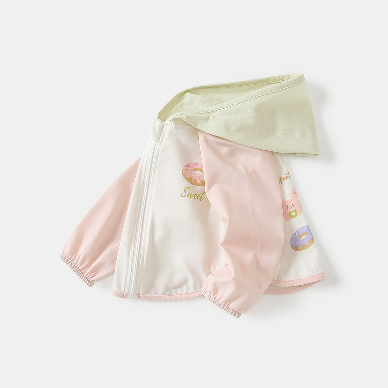 ベビーコート秋服 2025 新しい女の赤ちゃんフード付きトップス長袖薄手の春と秋のスタイルのお出かけ服|undefined