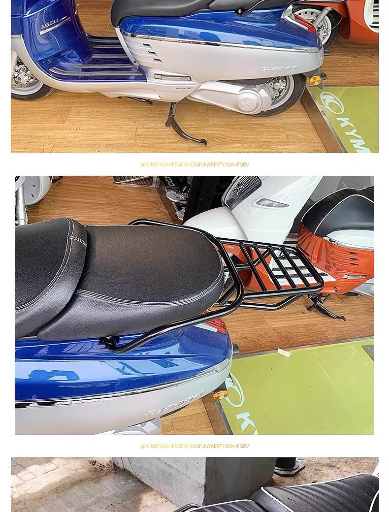 Suitable for Peugeot Django Qp150T-2C Accessories Rear Rack Luggage Rack Tail Rack Aluminum Alloy Tail Box