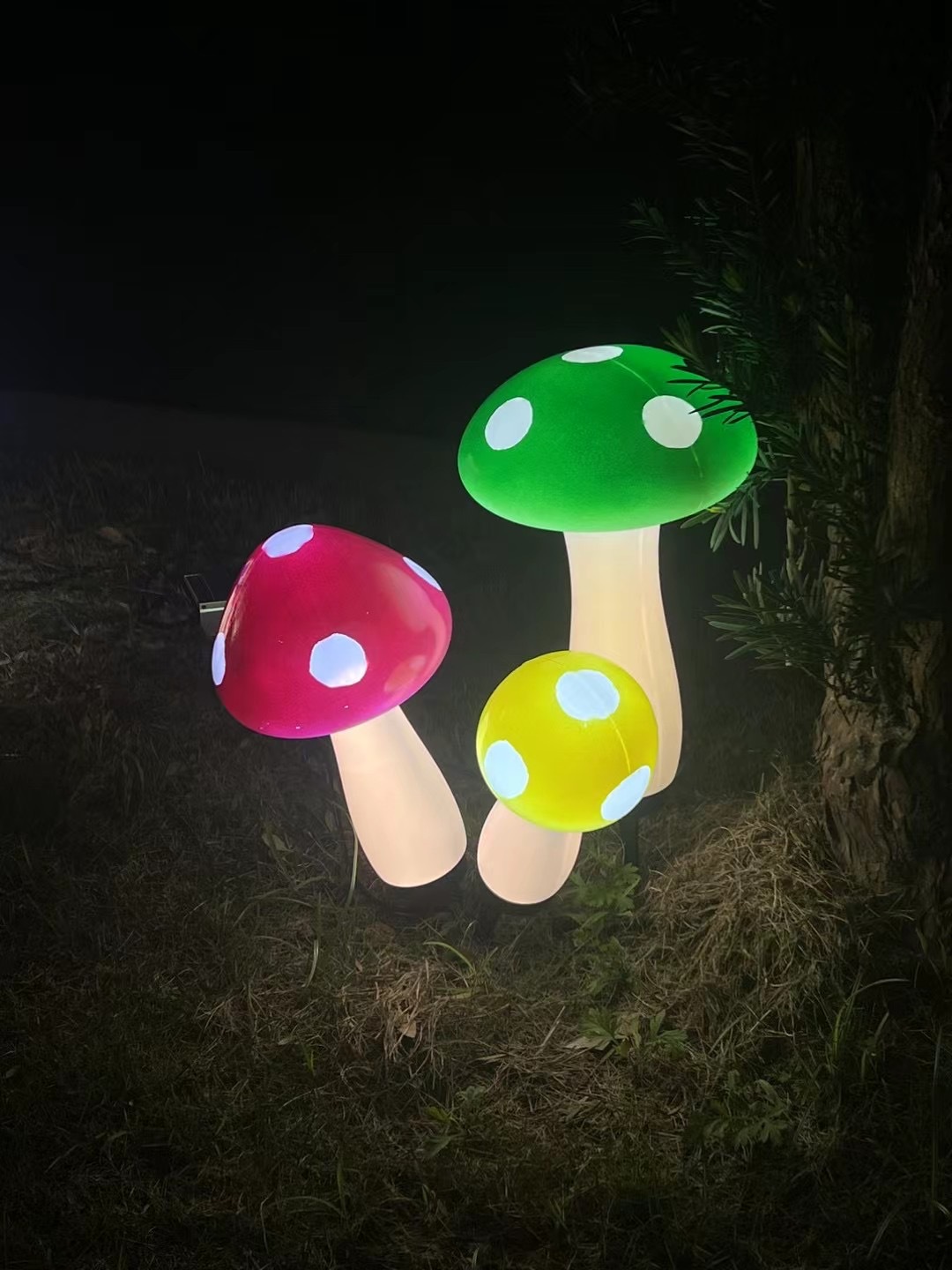 버섯 램프 3개 세트 - 24V - 변압기 없음