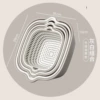 [加厚灰白六件套大号+中号+小号]