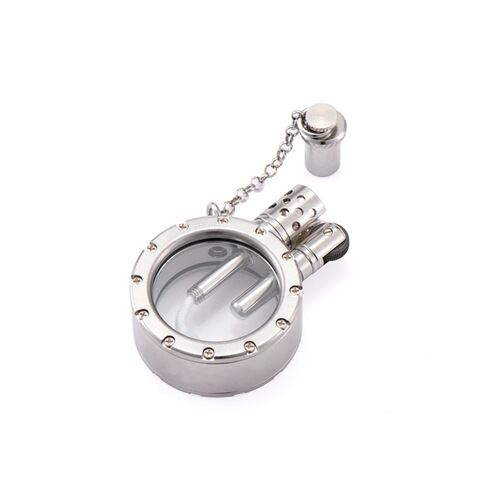 Heavy trench-LWY transparent oil tank high-grade brass special-shaped kerosene lighter collectible manual lighter