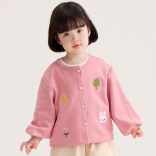 女童早秋针织开衫外套春秋款2025新款秋季衣服宝宝儿童秋装薄上衣