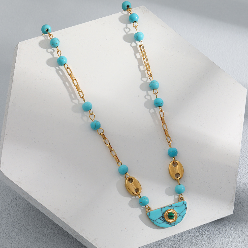 1 Piece Fashion Geometric Stainless Steel Plating Necklace_colorza_4