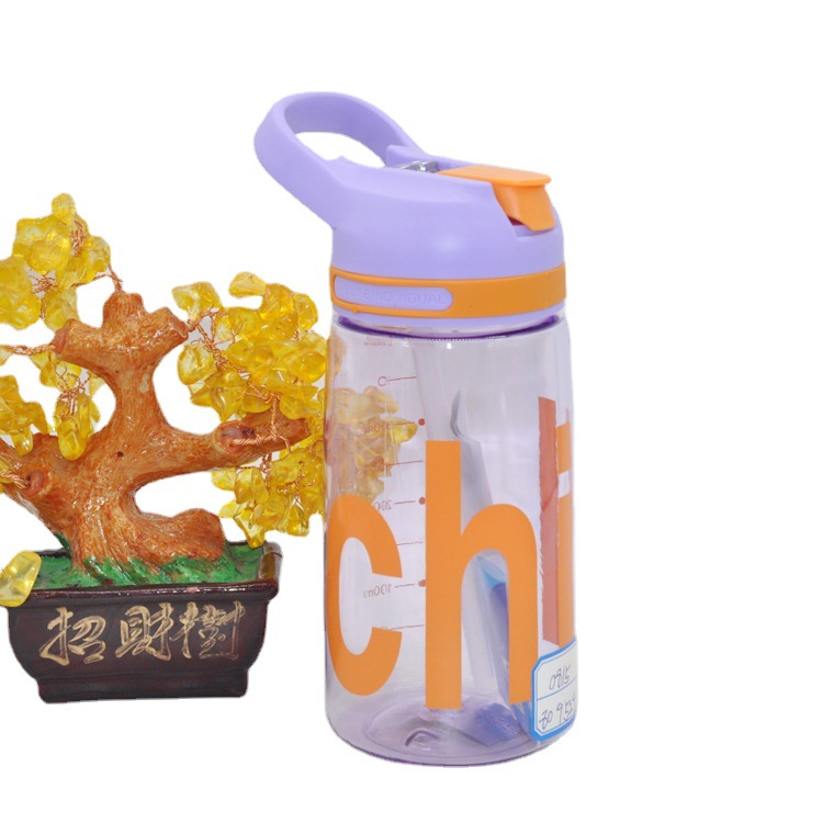 Tianyi nueva taza de agua de los niños PC taza de plástico taza lindo portátil taza masculina y femenina estudiantes de verano dibujos animados taza de agua