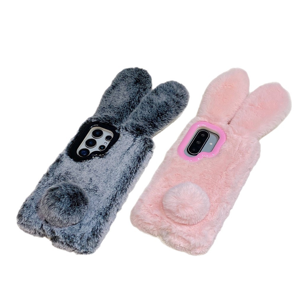 Plüschhasenständer für Samsung S25 und S24 Ultra, Cartoon-Schutzhülle für A55/A54_voghion.com