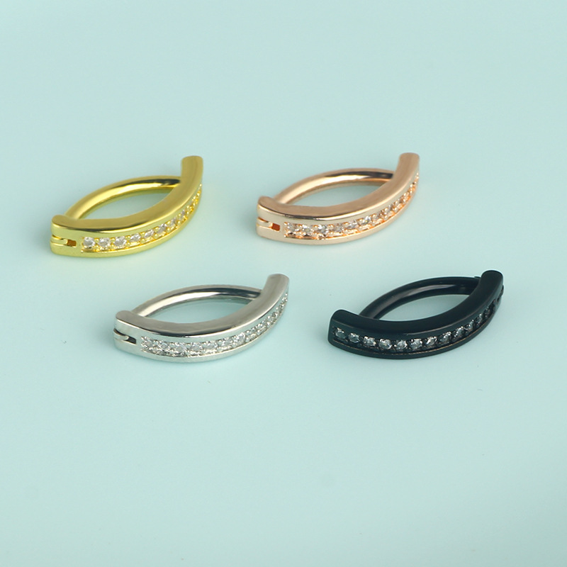 Solid Color Pattern Men's Gender 1 Piece Simple Style Solid Color Inlay 304 Stainless Steel Rhinestones Earrings