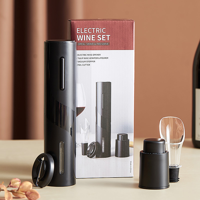 Fábrica abre botellas de vino doméstico abre botellas de vino abre botellas de vino auto-apertura eléctrica distillero conjunto de vino