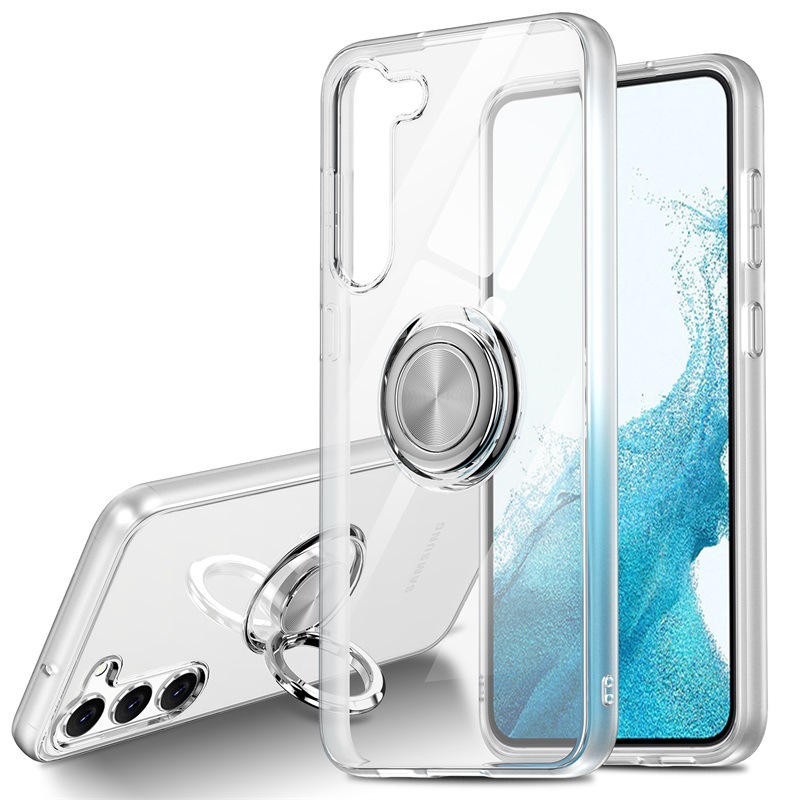 三星s23透明手机壳 适用S22Plus一体式指环支架 note20软壳保护套