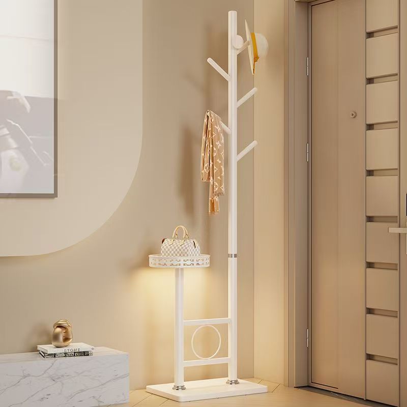 Clothes Hanger, Bedroom Clothes Rack, Floor-Standing Bedside Storage Rack, Metal Dormitory Clothes Rack, Multi-Functional Storage