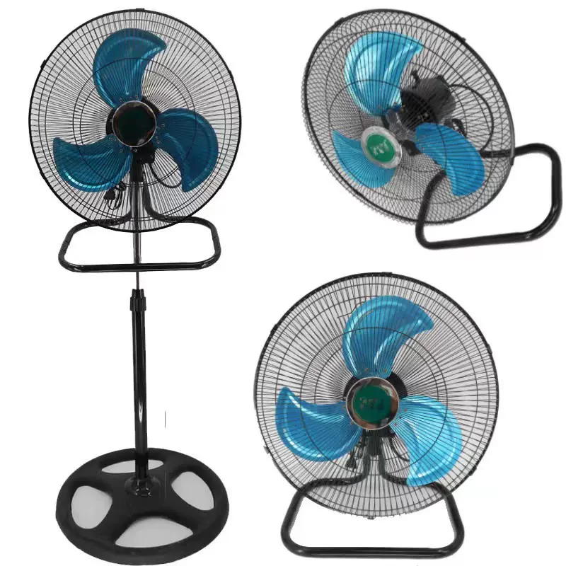 18寸工业落地扇 三合一摇头风扇台立式扇壁挂外贸电风扇110V