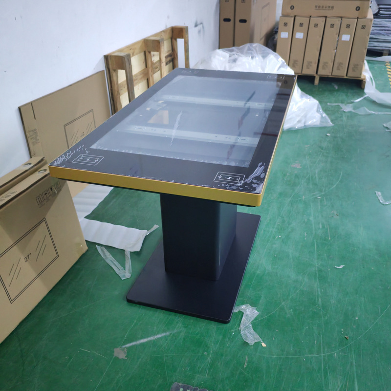 43寸多人互动触摸智能桌氛围灯多媒体触控桌展厅商场商用洽谈游戏