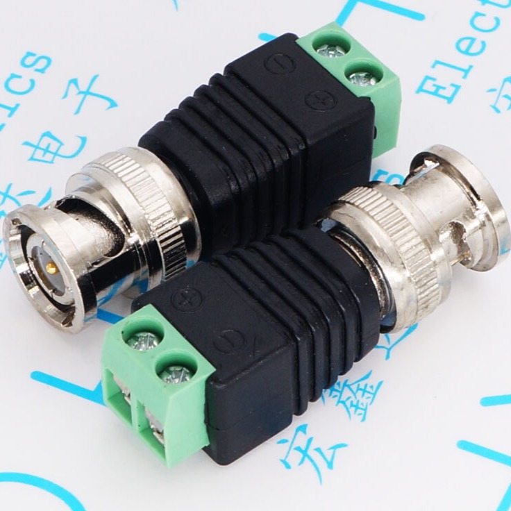 BNC接头绿色BNC接头监控接头摄像机接头BNC免焊BNC头转接头