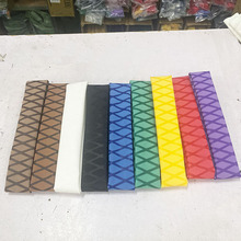 鱼竿热缩管批发 鱼杆防滑把手保护套 交叉網紋收縮管 花 纹热缩管