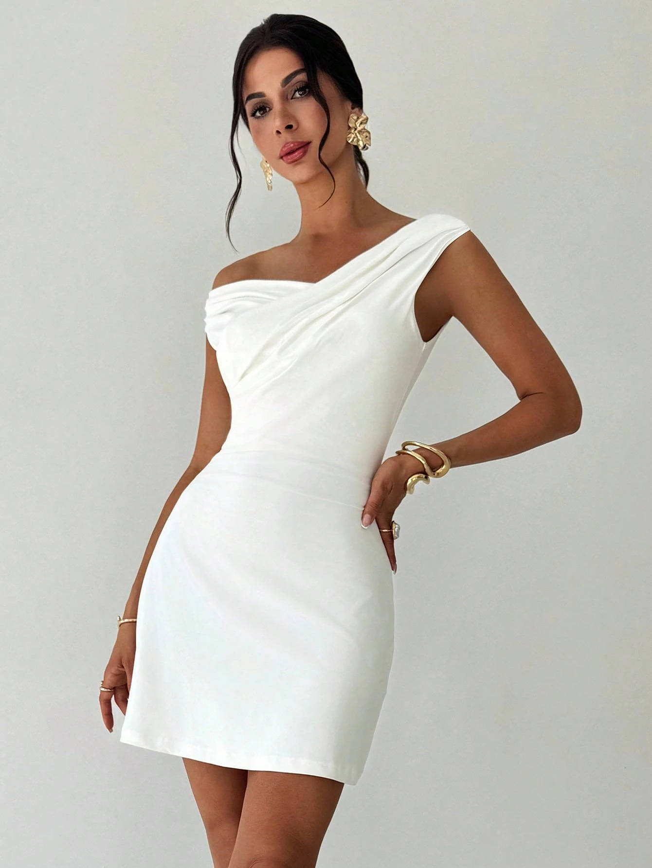 Europa y Estados Unidos transfronterizos Amazon2026 primavera y verano nuevo irregular cuello cruzado empalmado sin mangas doble vestido delgado