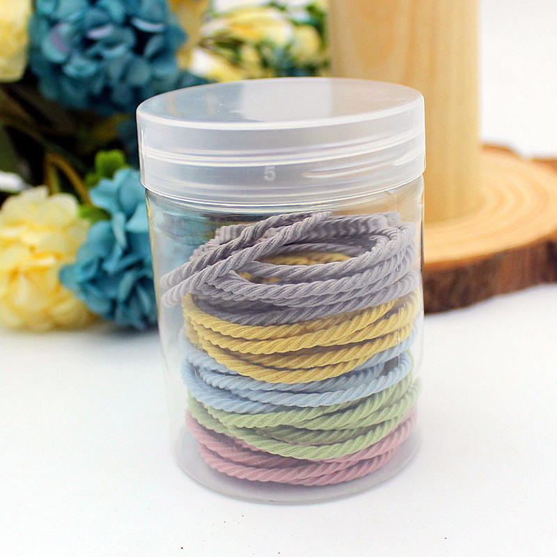 Alta banda de Pelo elástico banda de pelo de alta calidad accesorios para el cabello al por mayor simple durable con caja de almacenamiento de Internet celebridad accesorios para el cabello