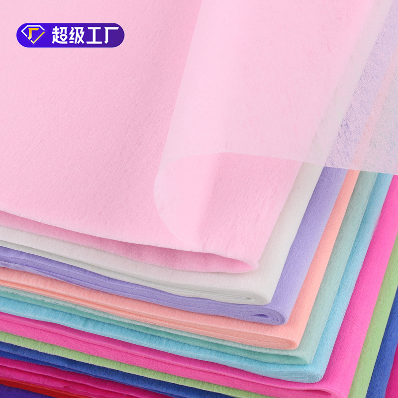 Papel de algodón ordinario monocromático no tejido personalizado ramo de dibujos animados papel de embalaje de flores floristería material de embalaje de flores al por mayor