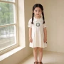 短袖法式新款小女孩裙子