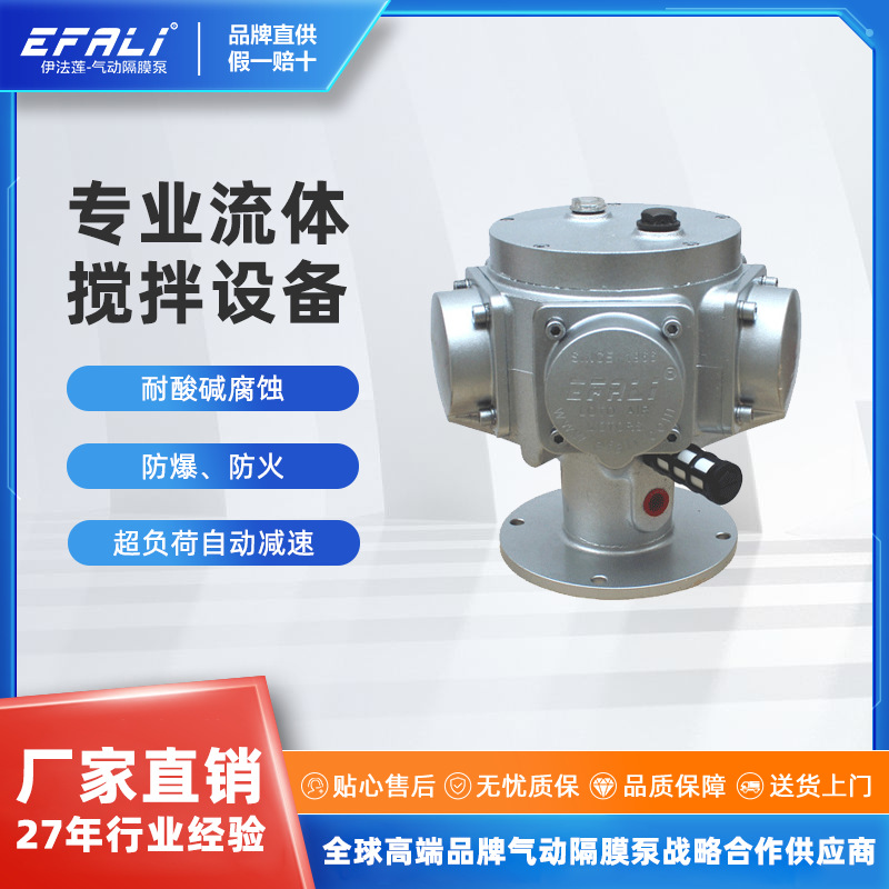 伊法莲 loto气动马达 活塞式防爆马达 高功率高扭搅拌气动马达 M7