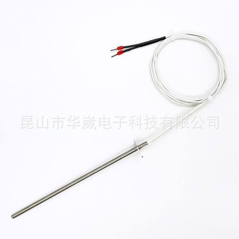 Outdoor Barbecue Stove Oven Temperature Sensor Pt1000 Thermistor Braided Wire Temperature Sensing Rod with Flange