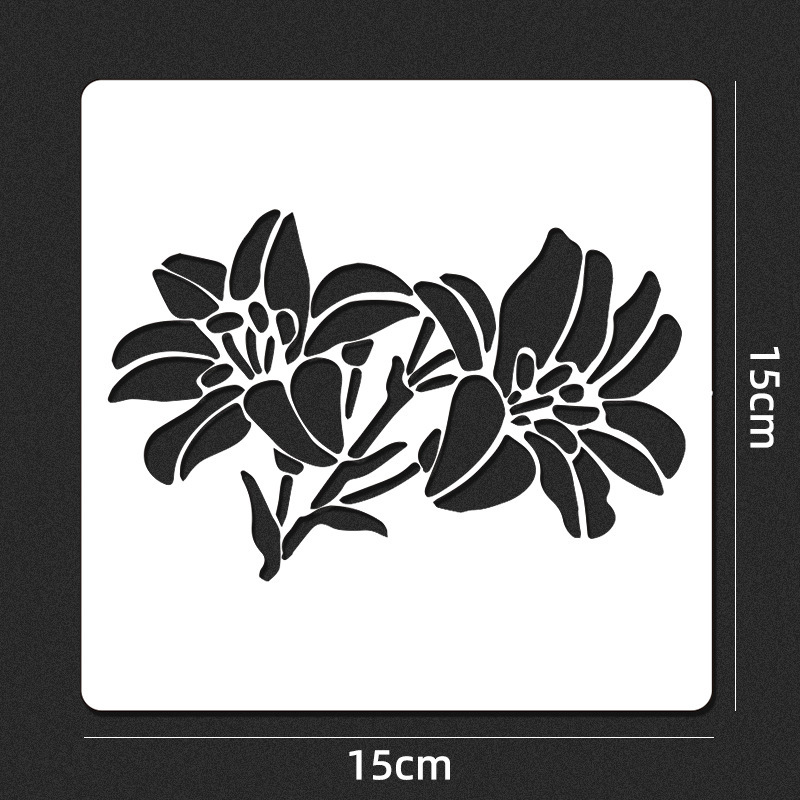 定制镂空模板花草动植物绘画重复利用花卉喷绘涂鸦印色可水洗定做|undefined