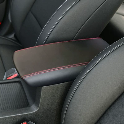 12-22 Kia K3 Central Armrest: Armrest box - 19-22-black-leather-red-line