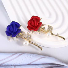 创意玫瑰花胸针时尚轻奢百搭西装服饰配饰批发韩版清新防走光别针