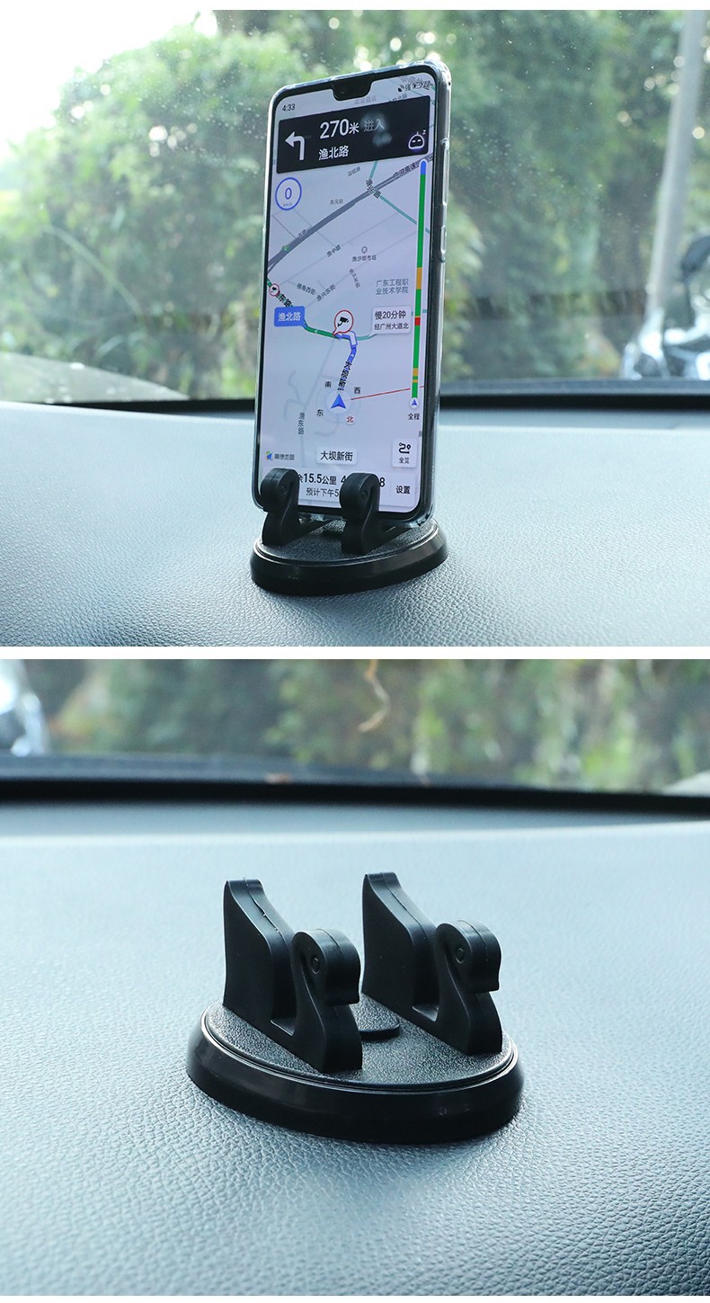 Car-mounted mobile phone holder, multifunctional car navigation stand, rotatable for dashboard and rearview mirror, new upgraded model