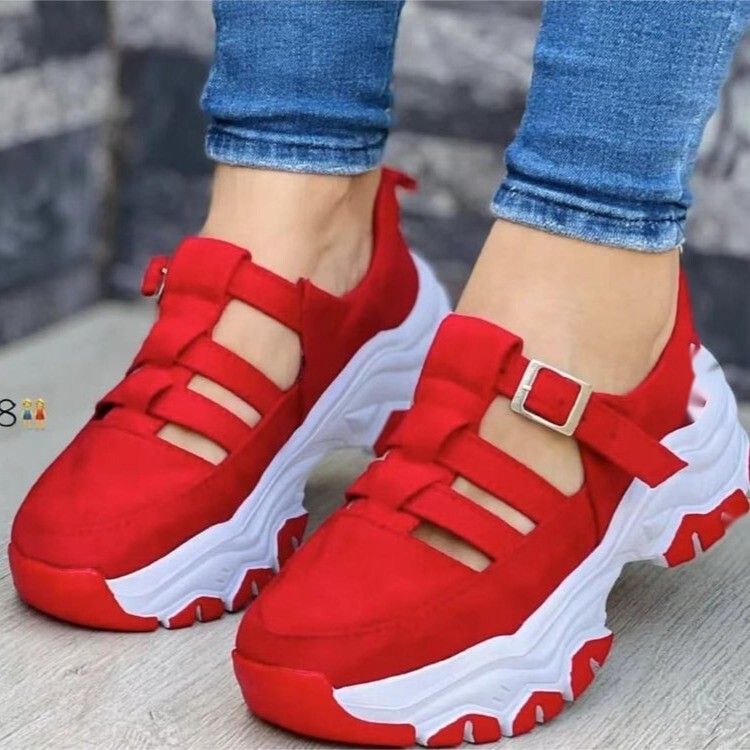 in stock Foreign Trade plus size Sandals Women's 2024 Spring and Autumn New Round Toe Thick Bottom Low Buckle Flat Casual sneaker in stock Foreign Trade plus size Sandals Women's 2024 Spring and Autumn New Round Toe Thick Bottom Low Buckle Flat Casual sneaker