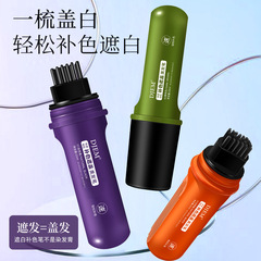 DJEM美发笔带齿梳遮盖白发神器不脱色植物补色不伤头皮一次性补染
