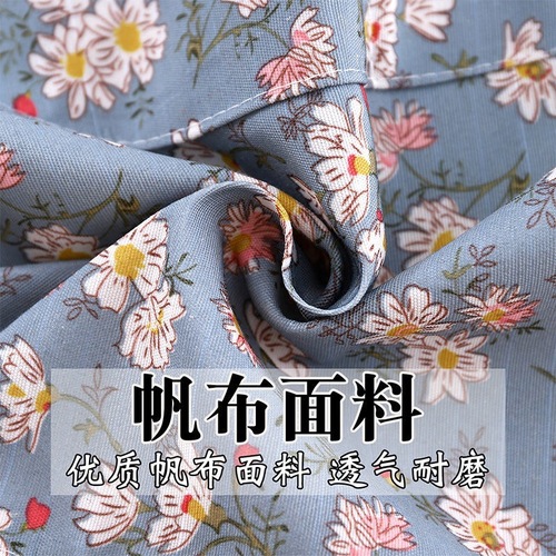 New style canvas apron for women, cute and stylish, home kitchen cooking, breathable Korean version, wear-resistant princess skirt, adult work