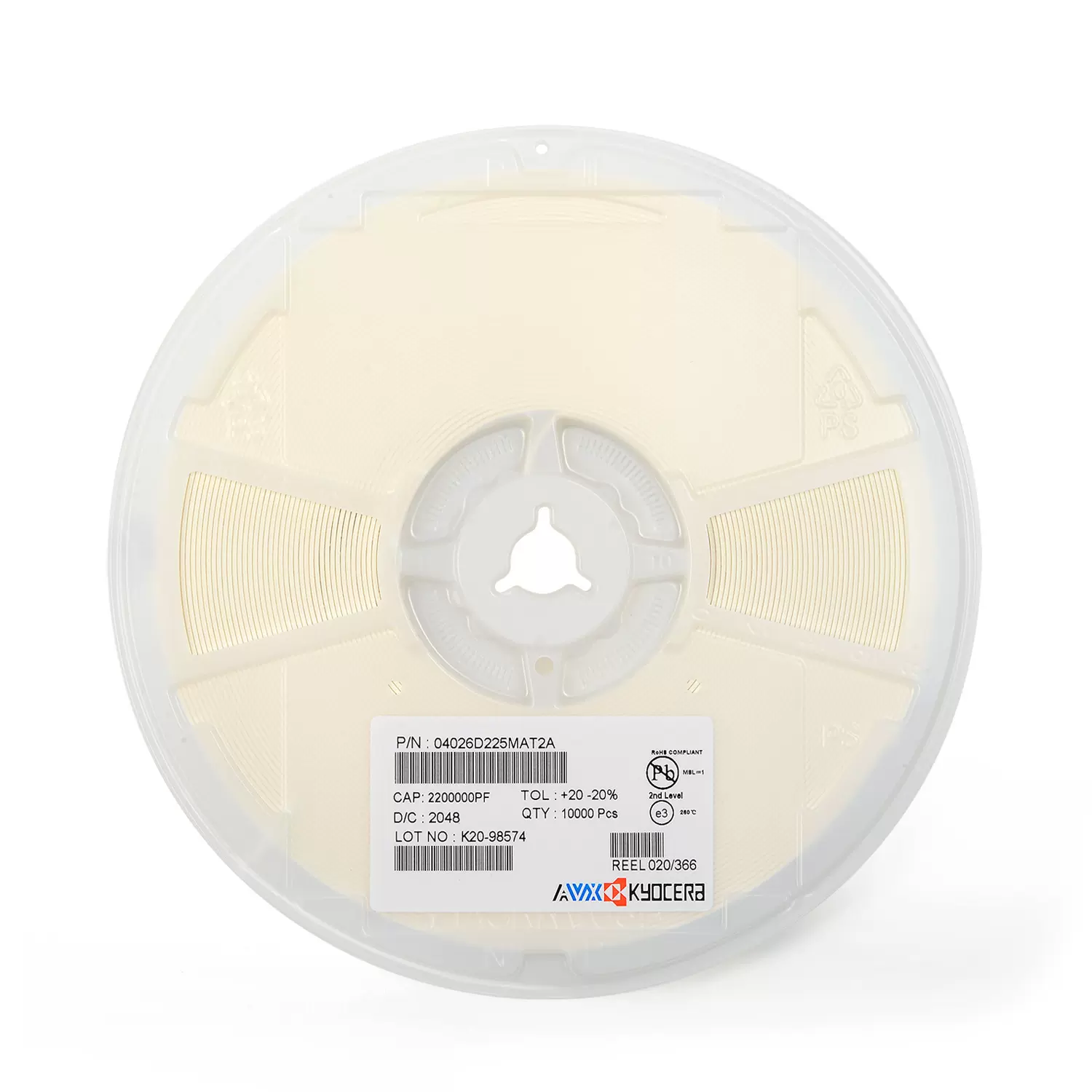 kyocera（京瓷）贴片电容0201 225M 2.2uF 6.3V 20%