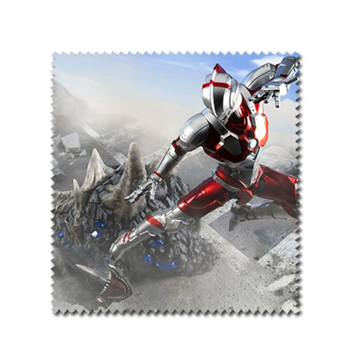 Dynamic Superman Ultraman anime peripheral multi-image fiber glasses cleaning cloth for removing stains and fingerprints
