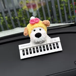 Şirin Piano West Highland İt Avtomobil Müvəqqəti Dayanacaq Nömrə Nişanı Yaradıcı Avtomobil Bəzəyi 2026 Yeni Model.