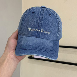 Hat Women's Spring and Summer K-style Letter Embroidered Baseball Cap Men's Washed Denim Peaked Cap Student Street Sun Hat