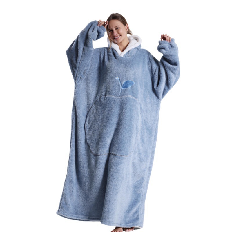 アマゾンの新型の怠け者のじゅうたんのテレビのじゅうたんの屋外の防寒は帽子の家の服の純色に長袖の厚いカップルをプラスします。|undefined