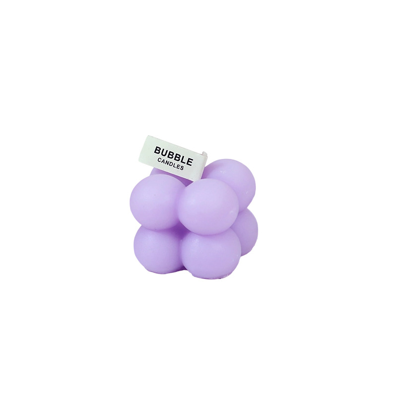 Bubble cube lys håndlavet aromaterapi duftlys gave til hjemmet_voghion.com