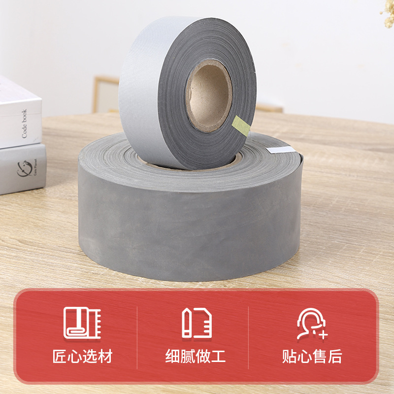 Tira reflectante general brillante tira reflectante brillante fibra química tela reflectante ropa protectora gris plata material reflectante al por mayor