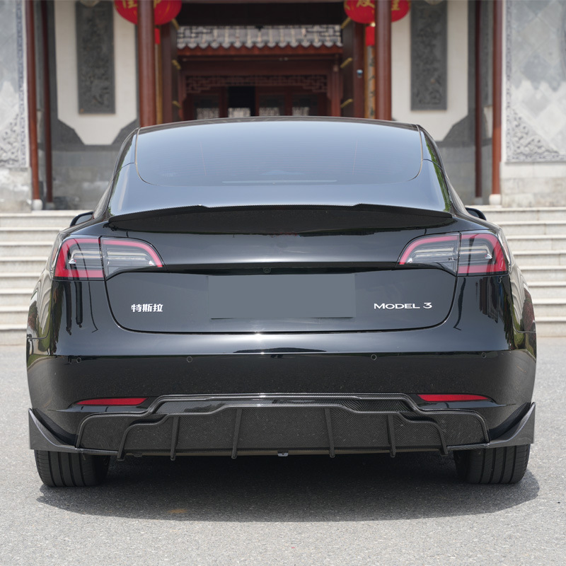 Front Lip Side Skirt Rear Lip Spoiler Body Kit for Tesla Model 3