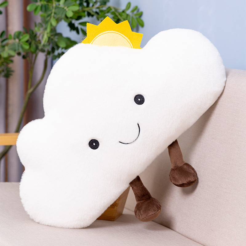 Amuseable transfronterizo pequeño sol almohada juguetes de peluche luna nube almohada muñeca muñeca