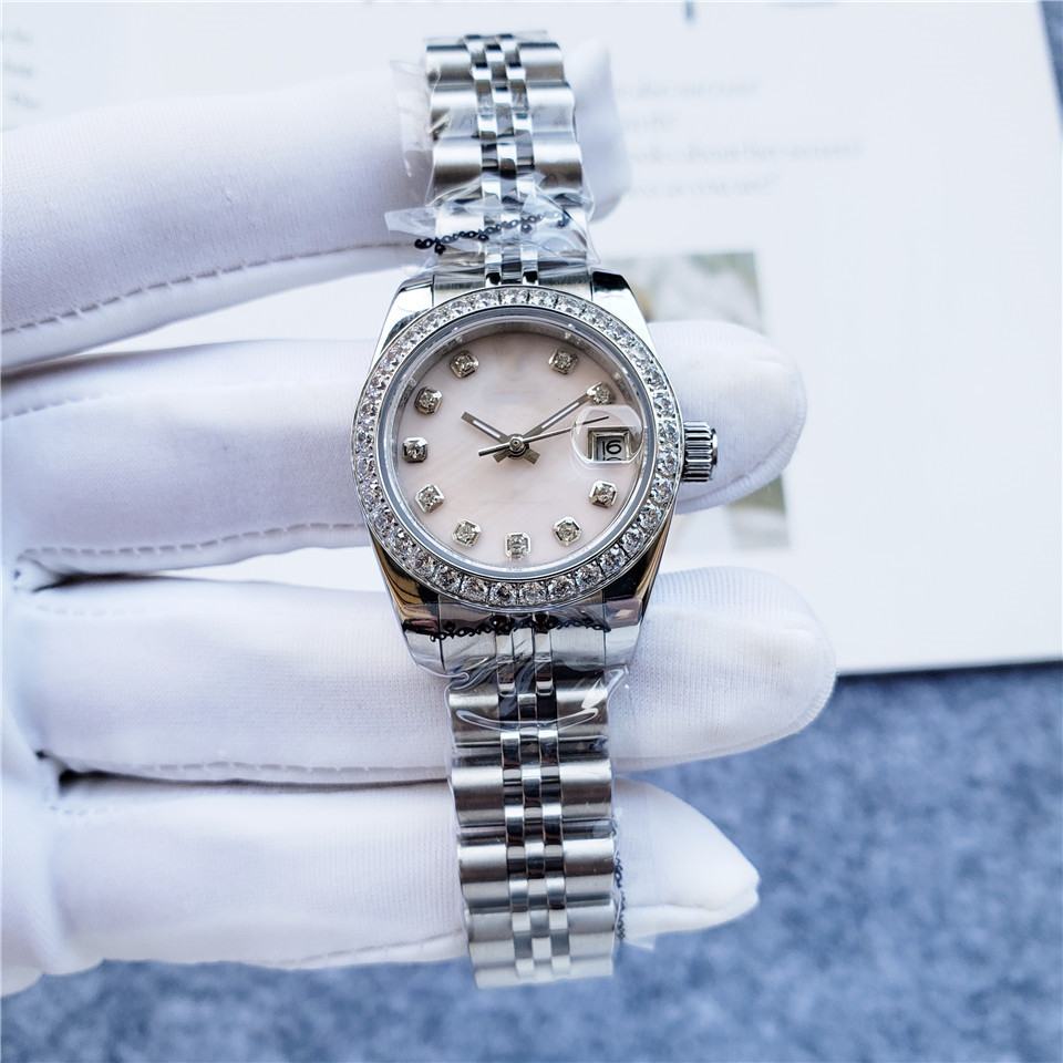 Lao brand luxury brand watch 26MM women's brick and stone re-engraved fashion beautiful automatic mechanical watch wholesale