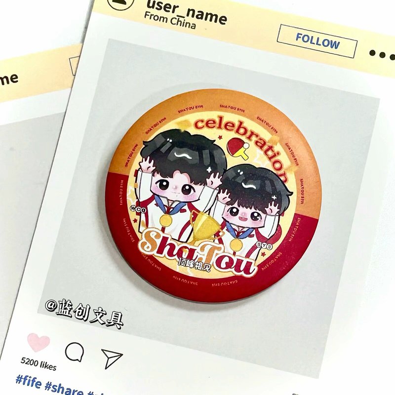 工場直販 Q バージョンシャトゥーバッジ王チューチン孫英沙 CP かわいい周辺ペンダント diy ギフト装飾バージョン|undefined